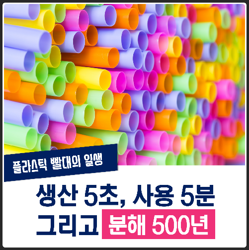 당신은 오늘 몇 개의 플라스틱 빨대를 사용했나요?