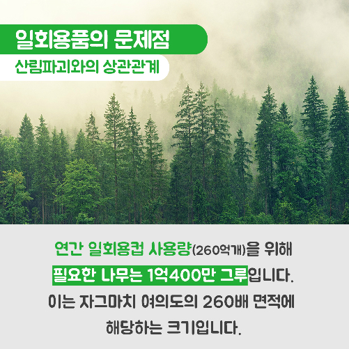 당신의 편의성과 지구, 맞바꾸겠는가?