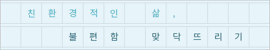 친환경적인 삶, 불편함 맞닥뜨리기