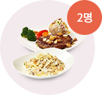 아웃백 갈릭립아이 A세트 모바일 쿠폰(2명)